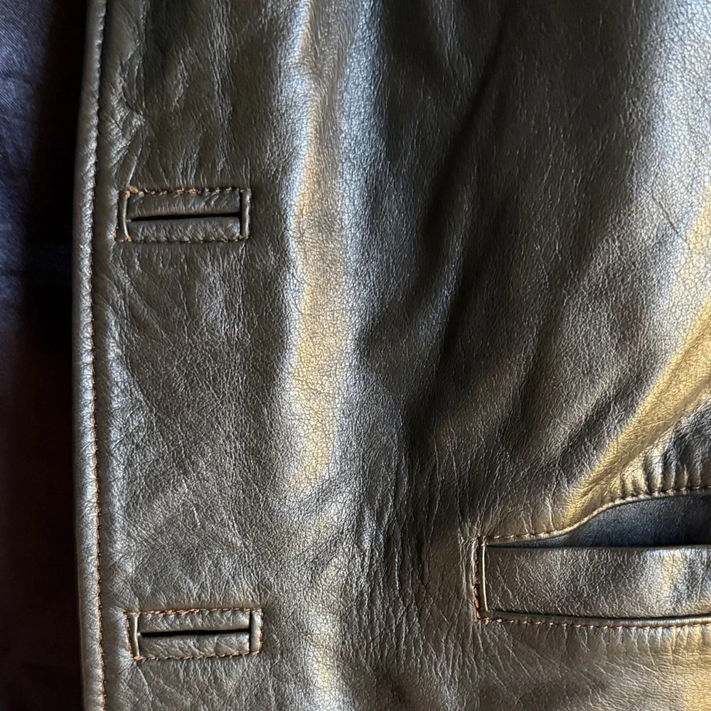 Vintage Black Leather Jacket - Picture 4 of 4